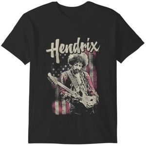 Jimi Hendrix Flag Rock And Roll Retro Music Shirt 2